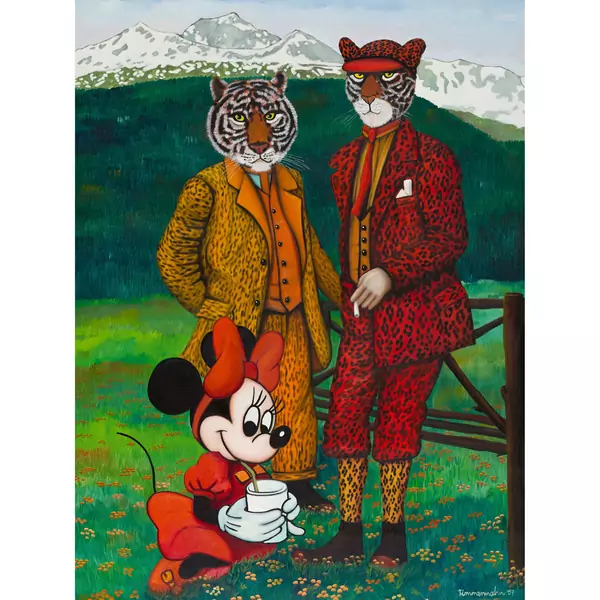 "Touristen mit Minnie"