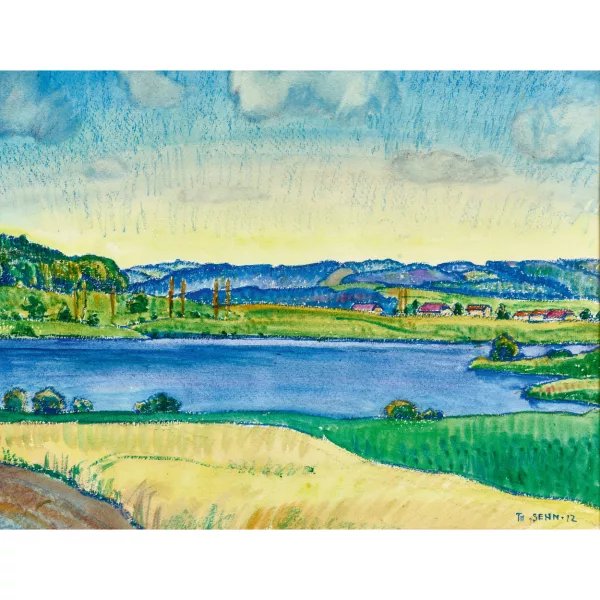 Traugott Senn — Sommerliche Uferpartie.