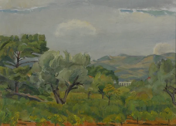 Traugott Senn — Landschaft in der Provence, 1949