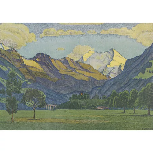 Traugott Senn — Kandertal mit Balmhorn.