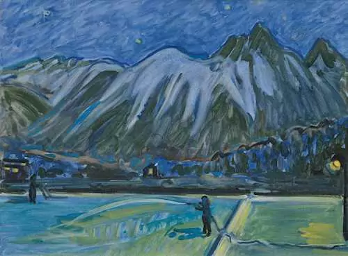 TURO PEDRETTI — Ice rink resurfacing at night. 1956. — Koller Auktionen