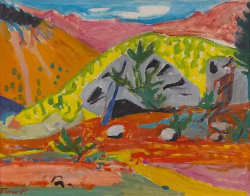 TURO PEDRETTI — Jägerrast im farbigen Herbst. 1957. — Koller Auktionen