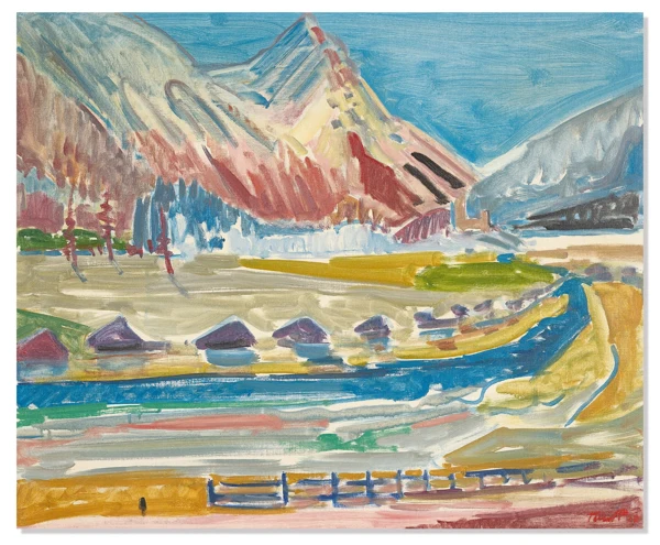Turo Pedretti — Spät-Herbst am Inn, 1955