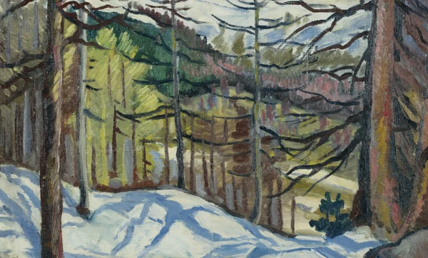 Turo Pedretti — HERBSTSCHNEE IN CRISTOLAIS (SAMEDAN), 1919AUTUMN SNOW IN CRISTOLAIS (SAMEDAN), 1919