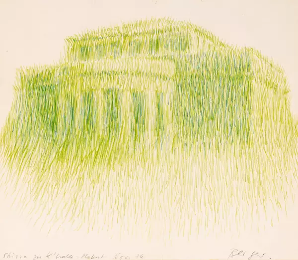 Skizze zu Kunsthalle-Plakat
