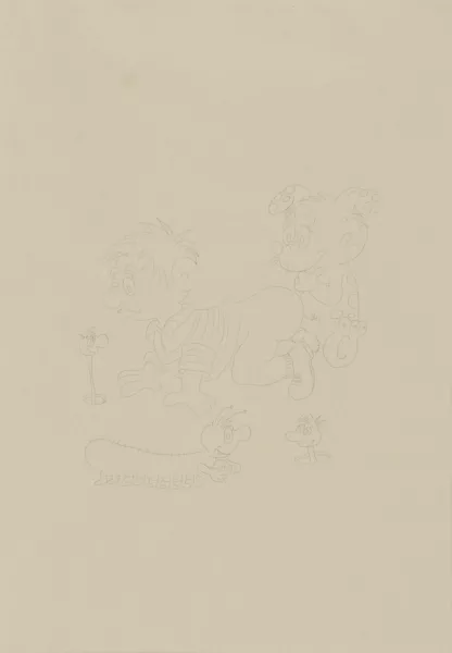 Ugo Rondinone — 3 Children Drawings
