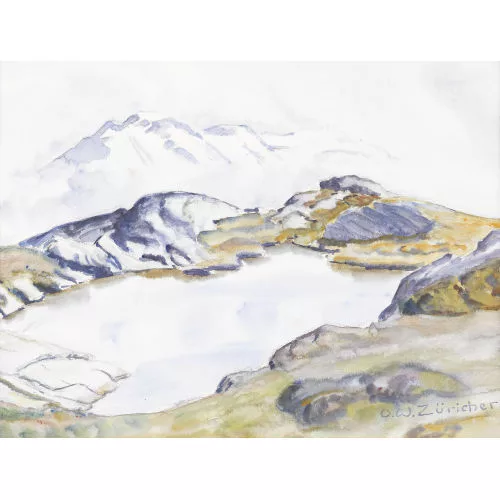 Ulrich Wilhelm Züricher — Bergsee im Frühling.