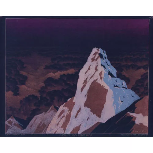 Ulrich Wilhelm Züricher — "Ausblick vom Monte Rosa".
