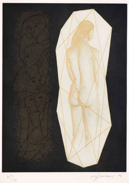 Urs Lüthi — Selbstporträt aus der Serie der grossen Gefühle II, 1986