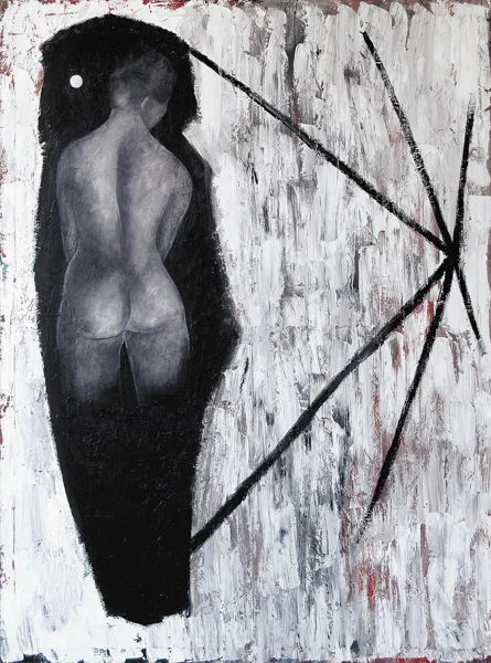 Urs Lüthi — Selbstportrait aus der Serie der grossen Gefühle, Nr. 12, 1984