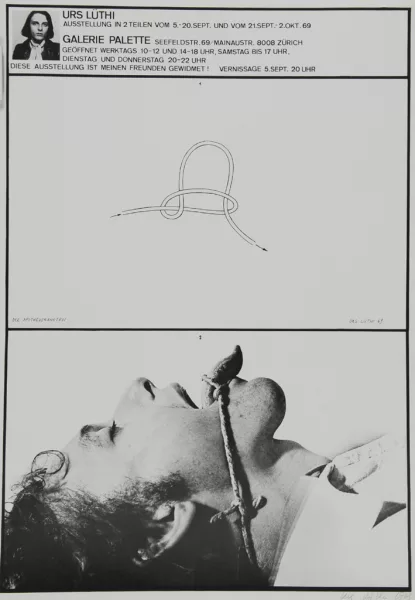 Urs Lüthi — 2 Blätter: Der Apothekerknoten, 1969; This Is About You, 1973