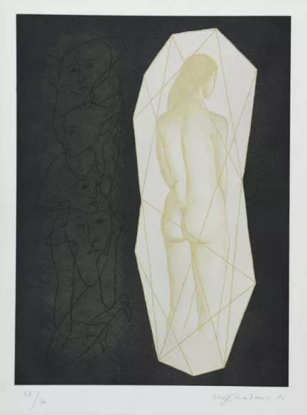 Urs Lüthi — Selbstporträt aus der Serie der grossen Gefühle II, 1986