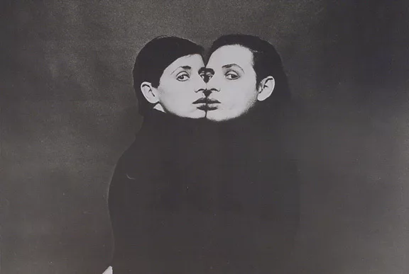 Urs Lüthi — Selbstportrait with Ecki, 1973/1974