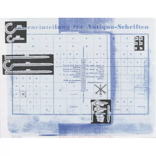 Vaclav Pozarek — "Kasteneinteilung Antiqua-Schriften".