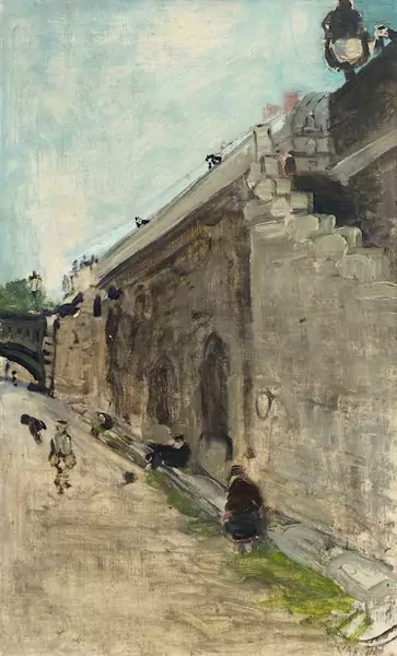 VARLIN (WILLY GUGGENHEIM) — Stree scene in the South of France. Circa 1938. — Koller Auktionen