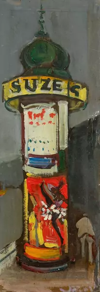 VARLIN (WILLY GUGGENHEIM) — Plakatsäule in Paris. 1957. — Koller Auktionen