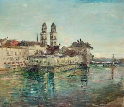 VARLIN (WILLY GUGGENHEIM) — The Limmat in Zurich. 1932. — Koller Auktionen