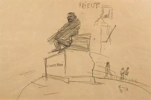 VARLIN (WILLY GUGGENHEIM) — Giuseppe Verdi, Denkmal in Trieste. — Koller Auktionen