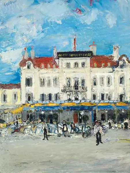 VARLIN (WILLY GUGGENHEIM) — Hotel d' Angleterre in Ouchy. 1942. — Koller Auktionen