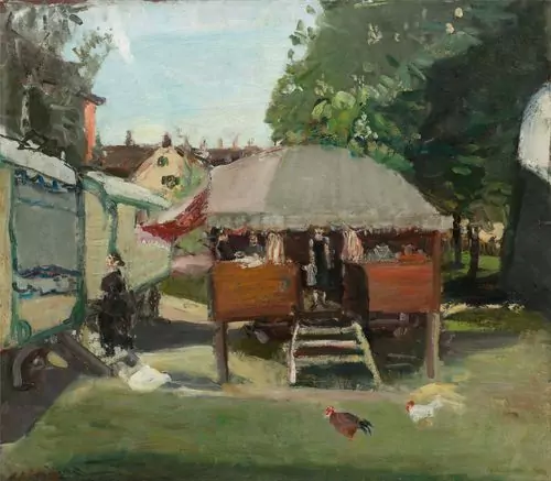VARLIN (WILLY GUGGENHEIM) — Wagen mit Hühnern. 1932. — Koller Auktionen
