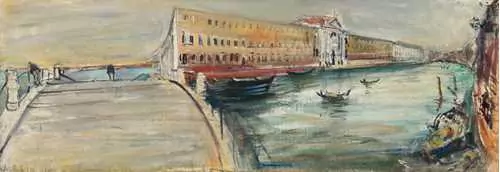 VARLIN (WILLY GUGGENHEIM) — Hospital in Venice with bridge. 1954. — Koller Auktionen