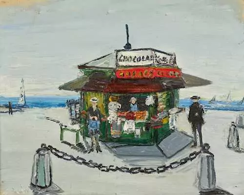 VARLIN (WILLY GUGGENHEIM) — Kiosk am See. Circa 1942. — Koller Auktionen
