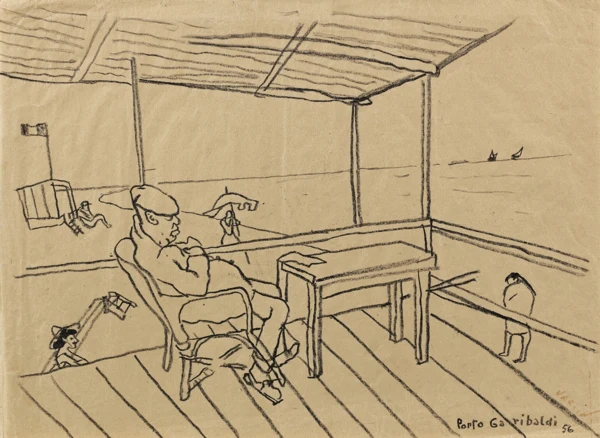 Varlin — PORTO GARIBALDI, 1956 und ARCHITEKTURSKIZZEPORTO GARIBALDI, 1956 and ARCHITECTURAL SKETCH