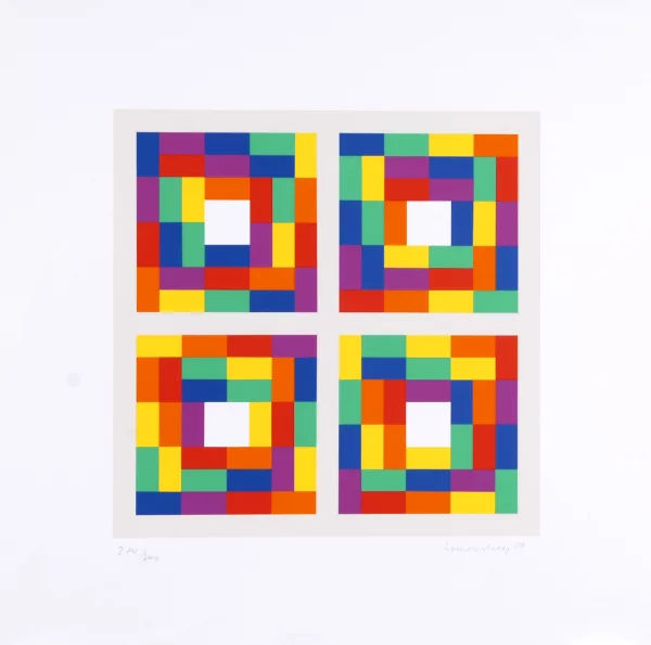 Verena Loewensberg — 2 Blätter: Ohne Titel, 1973; Ohne Titel, 1980