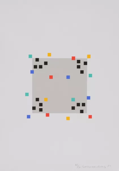 Verena Loewensberg — Portfolio. Vier Variationen um ein Quadrat, 1980