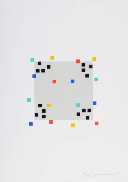 Verena Loewensberg — Portfolio. Vier Variationen um ein Quadrat, 1980