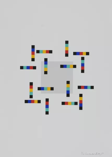 Verena Loewensberg — Portfolio. Vier Variationen um ein Quadrat, 1980
