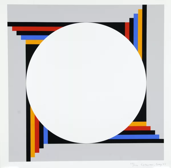 Verena Loewensberg — 2 Blätter aus "9 x 5 konkret", 1973