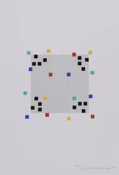 Verena Loewensberg — Portfolio. Vier Variationen um ein Quadrat, 1980