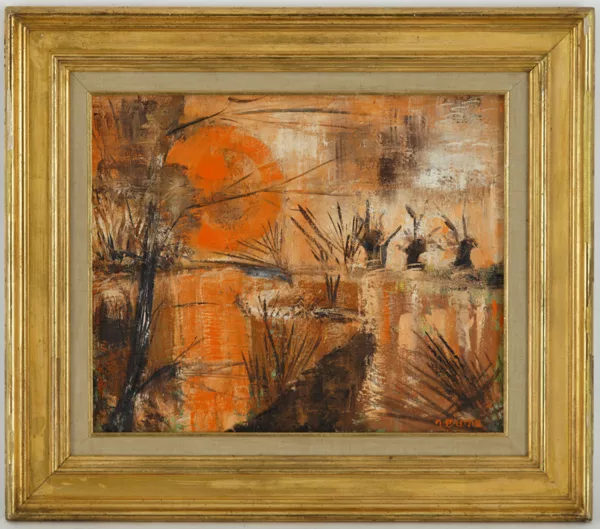 Verone — Verone (1925-2006), \\Soleil d'hiver\\, huile sur