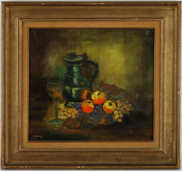 Verone — Verone (1925-2006), \\Nature morte au pot d'étain\\,
