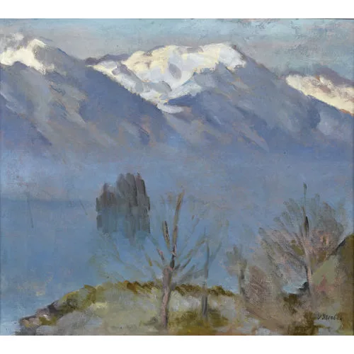 Victor Surbek — Landschaft im Berner Oberland.
