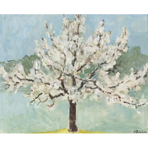 Victor Surbek — Blühender Apfelbaum.
