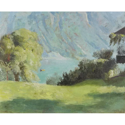 Victor Surbek — Sommerliche Partie am Brienzersee.