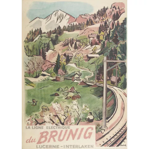 Victor Surbek — "La ligne électrique du Brunig".