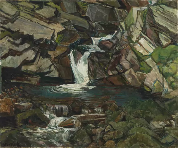 Victor Surbek — Bergbach aus der San Bernardinozeit. — Schuler Auktionen