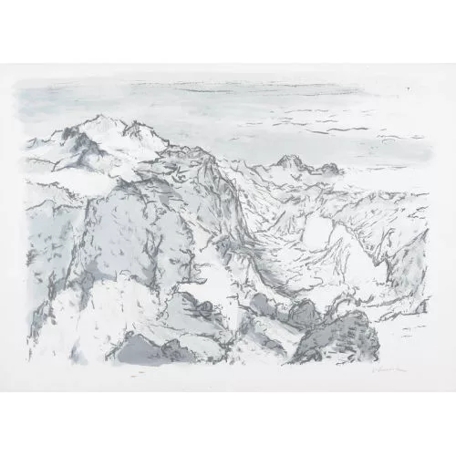 Victor Surbek — Alpenpanorama.