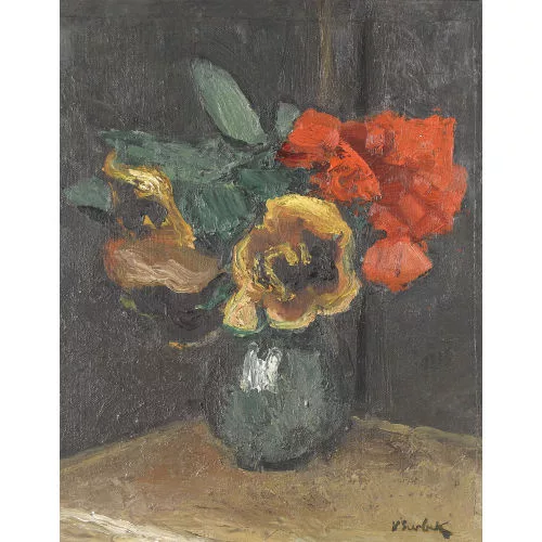 Victor Surbek — Blumenstillleben.