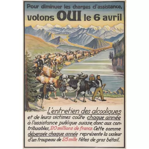 "Pour diminiuer les charges d′assistance votons oui..."