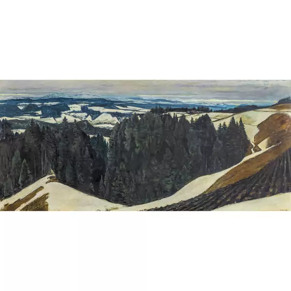 Emmentaler Landschaft im Vorfrühling