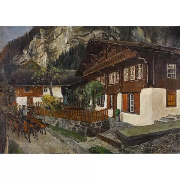 Dorfpartie im Berner Oberland