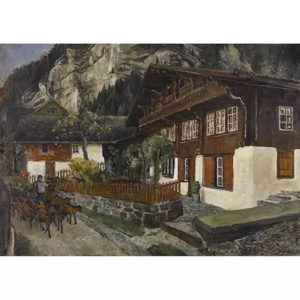 Dorfpartie im Berner Oberland