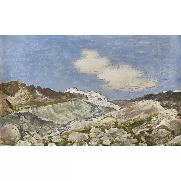 "Moräne bei Riffelalp"