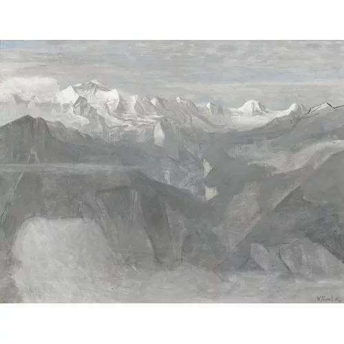 Victor Surbek — Blick von der Lobhornhütte ins Lauterbrunnental.