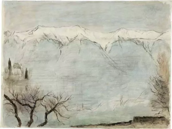 Victor Surbek — VICTOR SURBEK Zäziwil 1885–1975 Bern Winterlicher Brienzersee — Galerie Kornfeld