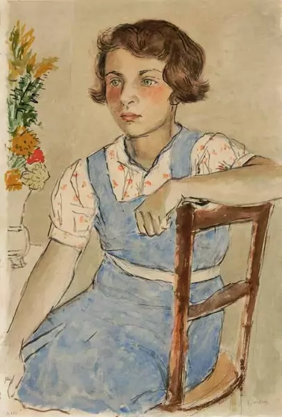 Victor Surbek — VICTOR SURBEK Zäziwil 1885–1975 Bern Jugendliche Frau — Galerie Kornfeld